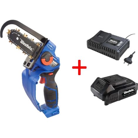 Set motosega X-Saw-Pro, inclusa batteria 18V 2,0 Ah e caricabatterie rapido