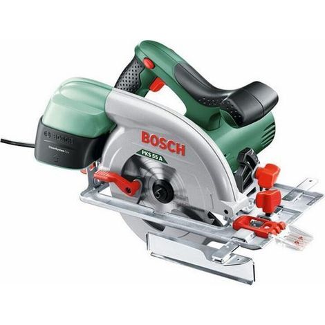 BOSCH Scie circulaire PKS 55A 1200W, 160mm + boîtier récupération - 0603501000