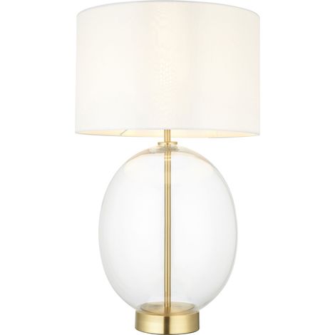 Lampada tavolo KELDA OVAL Endon ottone vetro touch E27 (1/5)