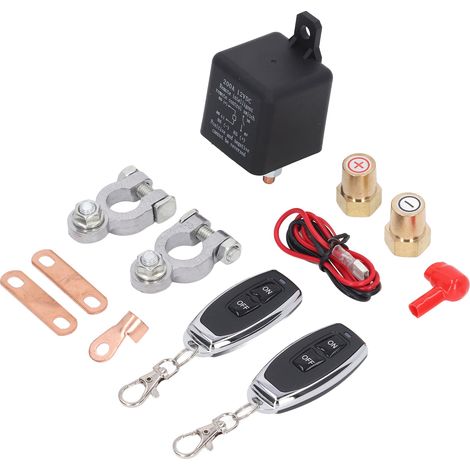 Interrupteur à Distance pour Batterie de Voiture - Coupe-Circuit Télécommandé Automobile (1/5)