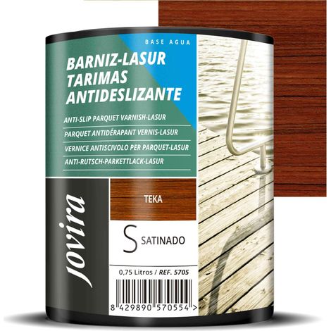 Lasure Antidérapante pour Terrasse. Protège, décore et embellit les sols des piscines et jardins. 750 Millilitres, Teck (1/5)