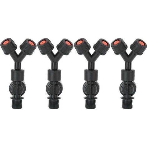 4pcs anti - gouttes double tête de pulvérisation, accessoires pour pulvérisateur électrique agricole à dos de calibre,de (1/4)