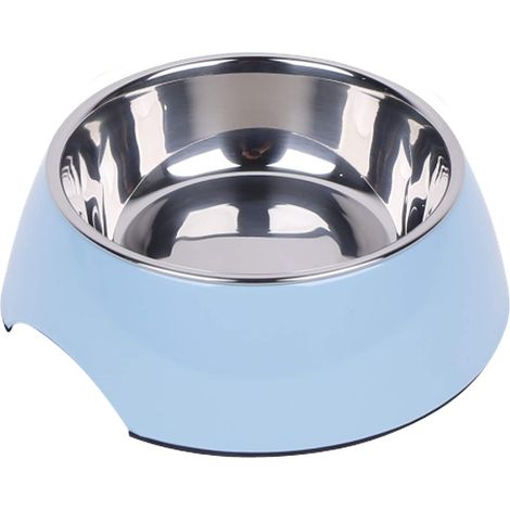 Gamelle, Pour chiens et chats, Gamelle pour chat en acier inoxydable, 380ML - bleu (1/5)