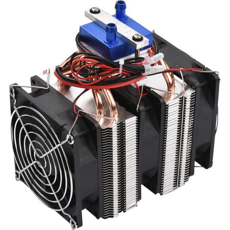 Refroidisseur d'aquarium à semi-conducteurs haute puissance 120 W, 12 V, avec 4 tuyaux de dissipation de chaleur en cuivre pour aquarium de 30 litres (1/5)