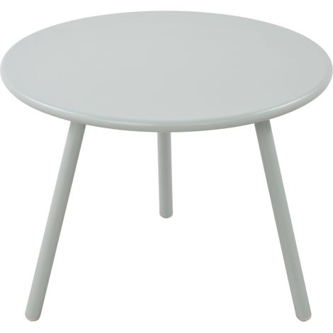 Mesa de centro redonda para interior y exterior de polipropileno turquesa Ø 60 cm resistente a la intemperie 100009197