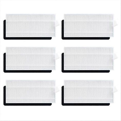 Lot de 6 filtres de nettoyage pour aspirateur robot Lubluelu SG60 SL60 SL60D SL61/Laresar L6 Nex