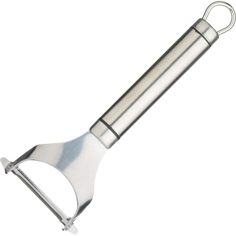 KitchenCraft Pelapatate Professionale a Forma di Y con Lama Girevole in Acciaio Inossidabile, 18 cm