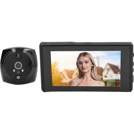 Visionneuse vidéo de porte 4,5 pouces HD Vision nocturne caméra numérique intelligente sonnette judas (1/5)