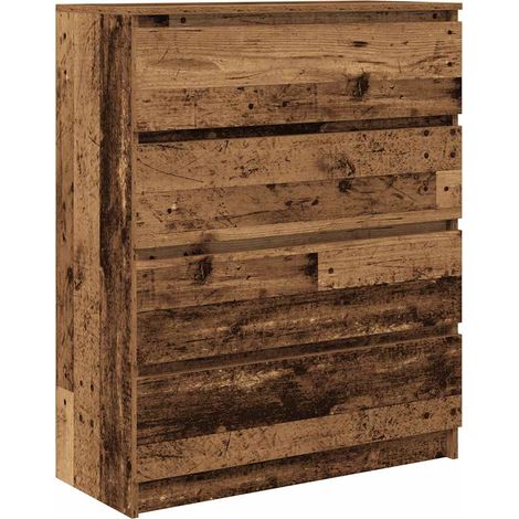 vidaXL Credenza Legno Antico 80x35x99 cm in Legno Multistrato (1/5)