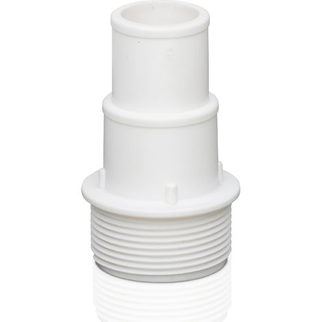 GRE – Adaptateur tuyau d'aspiration piscine Ø 32/38 mm – PVC – Longueur 85 mm – Connexion filetée universelle