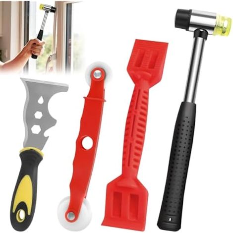 Lot de 4 outils de vitrage pour vitrage, dévitrage (1/5)