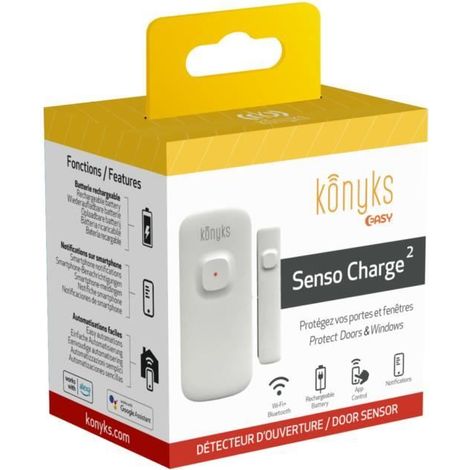 Konyks Senso Charge 2 - Battery-powered Wi-Fi door and window opening detector. 1-year battery life. smartphone notifications (1/4)