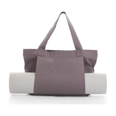 Bolsa para esterilla de yoga y pilates, bolso de lona, para equipamiento de fitness al aire libre, gris, 46x37x35cm (1/5)