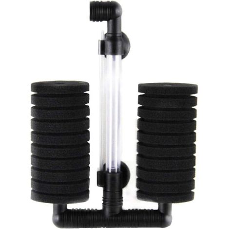 Filtre Éponge - Pompe À Air Pour Aquarium - Filtration Biologique Et Mécanique - Double Couche En Mousse Ouverte - 1 Pièce