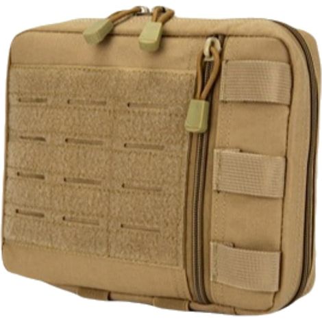 Taktischer Outdoor-Packsack, ein multifunktionales Überlebens- und Erste-Hilfe-Packwerkzeug, geeignet für Wildnisgebiete (braun). (1/4)