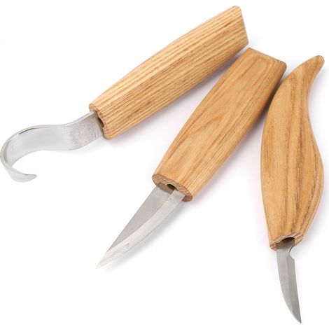 5-teiliges Handschnitzwerkzeug-Set aus Manganstahl für Anfänger (1/5)