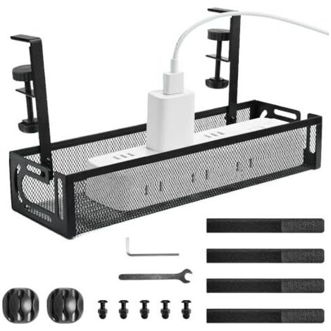 6 x Decorative Shelf Brackets 250 x 200 mm Heavy Load Bracket Black Metal 90° Angle with Screws (1/5)