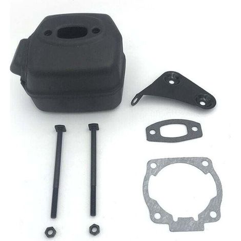 Silencieux d'échappement avec boulon et joint pour Husqvarna Husky 50 51 55 tronçonneuse (1/3)