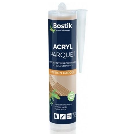 Masilla de silicona acrílica para parquet 310ml Nogal oscuro - Bostik
