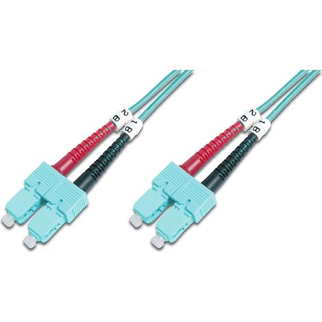 Câbles réseau et DAC DIGITUS FO patch cord duplex SC to SC MM OM3 50/125u 3 m Longueur : 3m classe : OM3