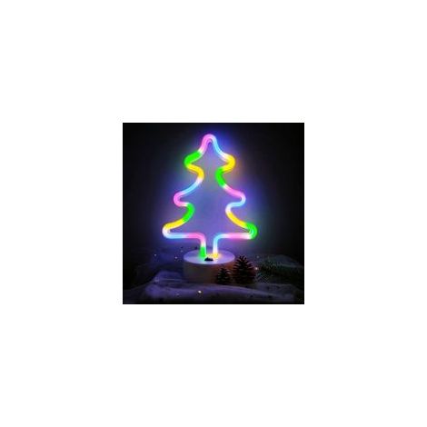 Panneau lumineux néon pour chambre à coucher, chevet, dortoir, décoration murale de Noël, veilleuse LED, décoration de table, cadeaux pour enfants, fête de Noël, alimentation par piles ou USB (1/5)