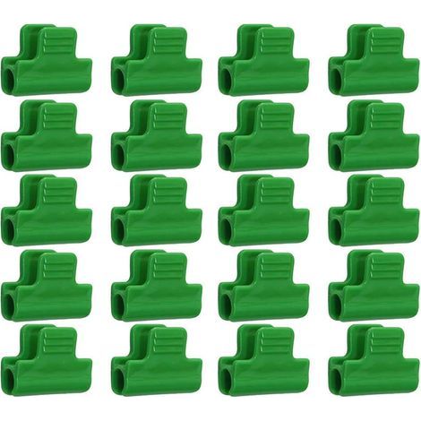 Greenhouse Fasteners, Pack of 20 Fastening Clips for Greenhouse Film, Laminated Plastic, Clips for Banner Shelters, Frames and Row Covers, 11mm Diameter (1/5)
