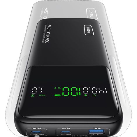Batterie Externe, 140W Power Bank 25000mAh, Batterie Portable USB C Input (1/5)