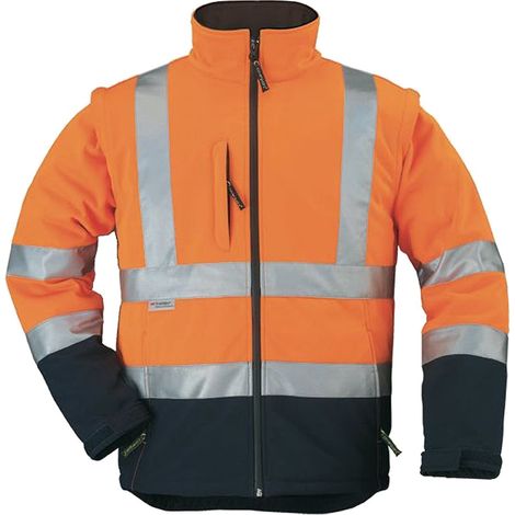 Giacca in softshell alta visibilità Coverguard Station 2 in 1 - M - Arancione