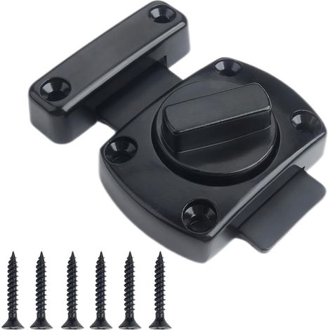 Serrure rotative verrouillable pour porte de sécurité, noire