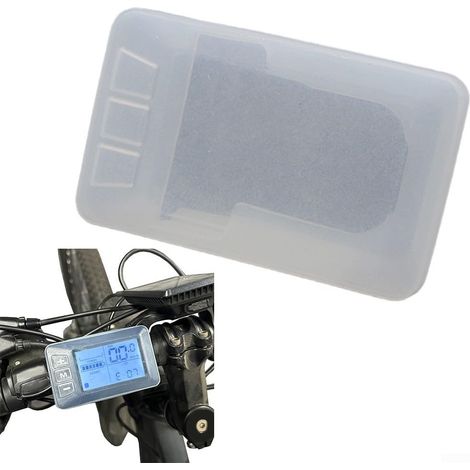 Cover for Electric Bicycles, Silicone Protective Case for Display, Electric Bicycle, Waterproof, Dustproof, Silicone, LCD Display, Instrument Cover, for Scooter, E-Bike, 8.3 x 5 cm (1/5)