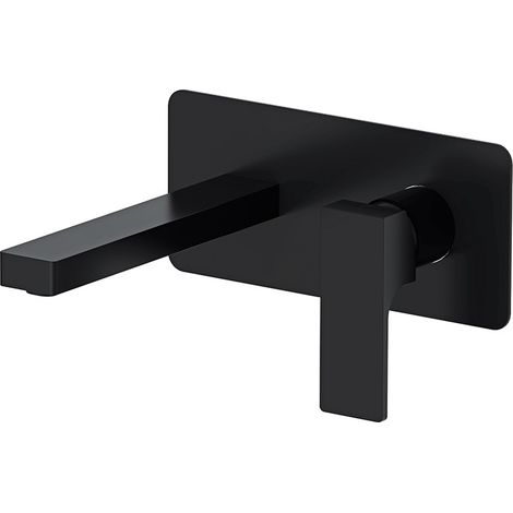 Miscelatore ad incasso per lavabo nero opaco serie Absolute (1/3)
