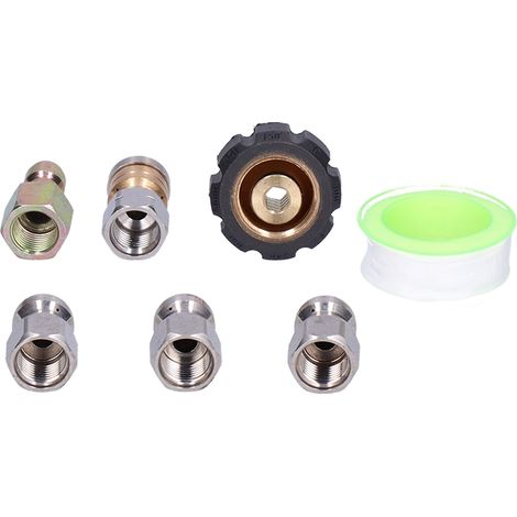 Nettoyeur de canalisation Flexible Haute Pression Kit Jetter Égout avec Raccord Rapide et Buses pour Nettoyage (1/5)