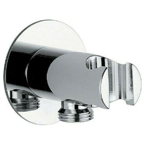 Muro Presa Acqua Attacco 1⁄2 Support For Cromato Lucido