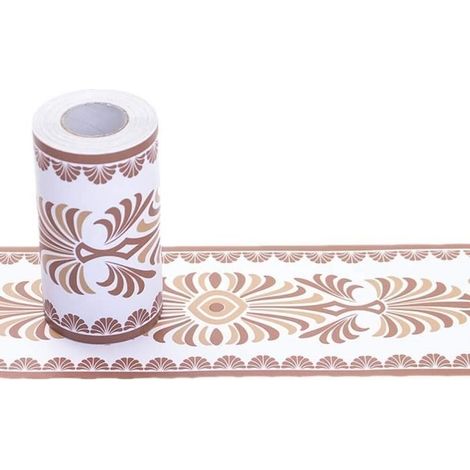 Frise Murale Adhesive - Papier peint floral pour décoration d'intérieur - 10 cm x 10 m (1/4)