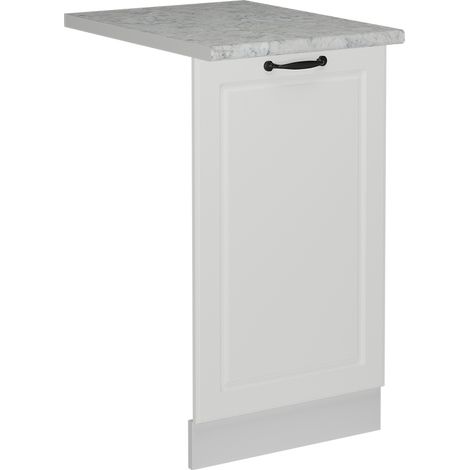 Façade de lave-vaisselle R-Line, Blanc campagne, 45cm , PT Marbre, Vicco