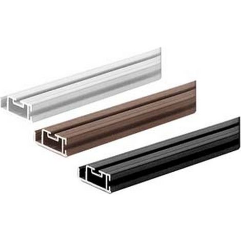 PROFILO IN ALLUMINIO PER ZANZARIERA LINEA B - CM.2.6X1X300 MARRONE RAL8017