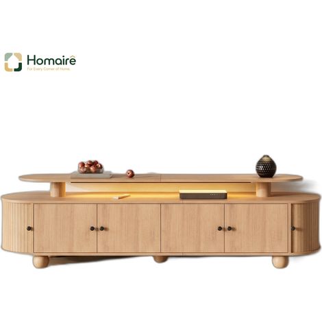 Sonnenliege 180 x 40 x 48 cm NATURAL MDF mit STORAGE HOMAIRE (1/5)