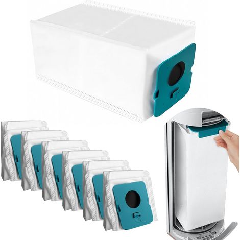 6 Sac pour Samsung Bespoke Jet VCA-ADB95 Sac à poussière pour Samsung Bespoke Jet Pro Extra/Complete Extra/Pet Batterie Aspirateur à main Clean Station (1/5)