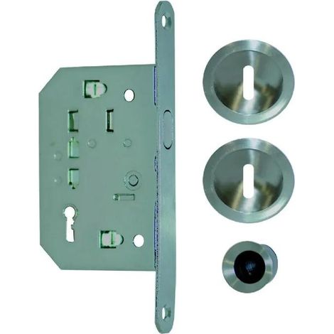 Select Kit para puerta corredera inox llave L NI 014