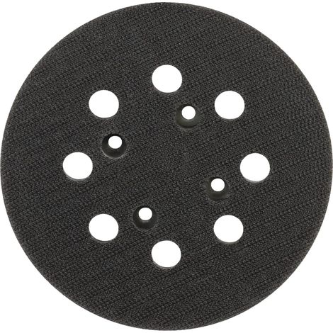 Plateau Ponceuse 125mm, Système Auto-agrippant Velcro, Pour Bois Et Peinture, Usage Menuiserie (1/5)