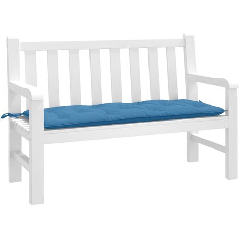 Gartenbank-Auflage Melange Blau 120x50x7 cm Stoff