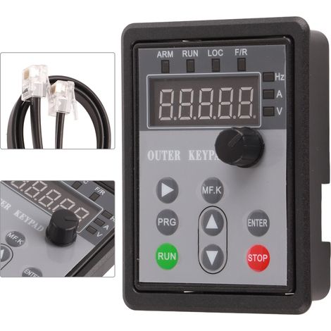 SJLERST Panneau de commande VFD d'interface RJ45, remplacement de panneau de commande d'inverseur de panneau de convertisseur de fréquence pour la série SKI780 (1/5)