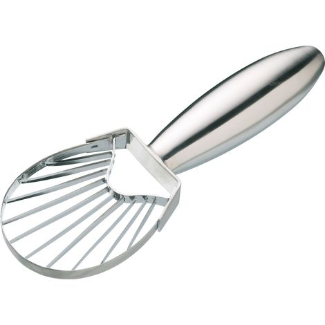 MasterClass Cuchara y rebanador de aguacate de acero inoxidable, 18 cm (7"), plateado