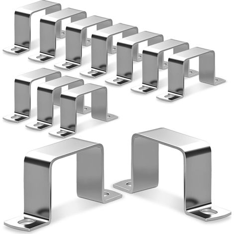 Écrou de tube carré 3 pièces Écrous de tube carré en acier inoxydable 304 90x90mm Écrou de tube carré U Écrou d'angle Écrous angulaires pour portes de maison, fenêtres, alimentation en eau