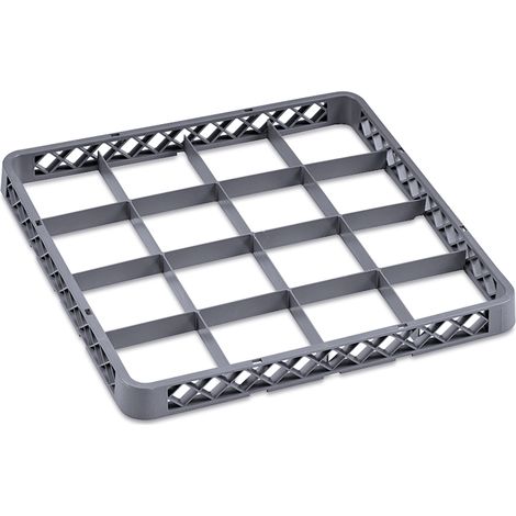 Élément d'extension 16 compartiments pour 9860016 polypropylène DISH RACK 98 - Was Germany