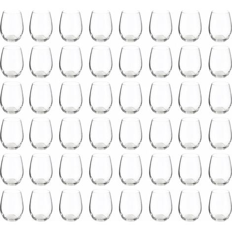 Lots de 48 gobelets en verres 36 cl  Verres à eau élégants  Arrondis  Tous usages - Livraison gratuite (1/3)