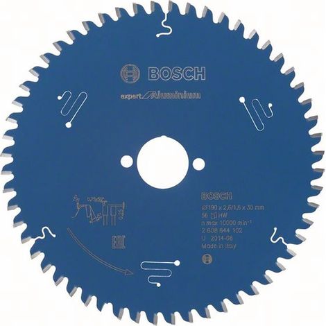 BOSCH 2608644102 Kreissägeblatt EXPERT for Aluminium Außen-Ø 190 mm Zähnezahl 56 (1/2)