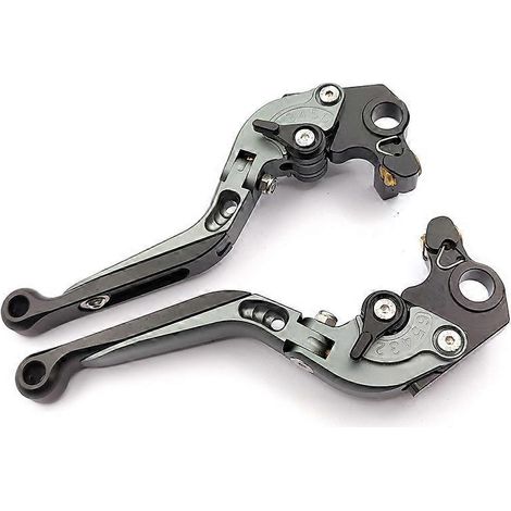 Convient aux motos Ducati Scrambler 1100, levier de frein/corneron en alliage d'aluminium librement modifiable (gris) (1/5)
