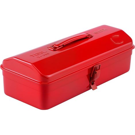 Boîte à Outils Vide, 37 x 16 x 12 cm, Robuste, Durable, en Métal, avec Poignée de Transport et Verrouillage, Mallette de Transport Universelle, pour Le Rangement et le (1/5)