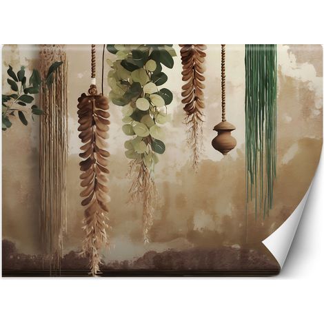 Fototapete Hängende Blätter Scandi Boho 400x280 cm